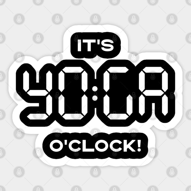 YOGA a clock! Sticker by EbukaAmadiObi19